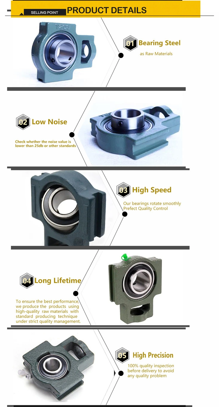 Blue Color Agricultural Bearing UCT Pillow Blcok Bearing with ISO9001 Certification